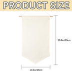5 PCS Canvas Banners Wall Hanging Brooch Jewelry Storage Case Stand Enamel Pin Display, Sublimation blank Banner,Holder Earrings Necklace Pin Collection Organizer