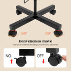 7-Tier Rotating Hat Display Rack Stand – Freestanding Metal Hat Organizer with 35 Cap Holders, Adjustable Height & Rolling Base, Space-Saving Standing Hat Rack for Baseball Caps, Cowboy Hats, Stores
