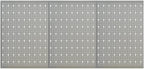 Wall-Mounted Peg Boards 3 pcs 15.7"x22.8" Steel 145349