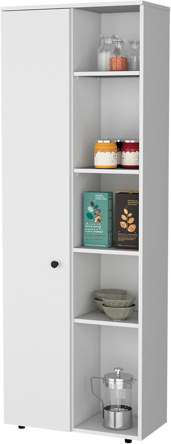 23.6" D*11.8" W*66.9" H Freestanding Kitchen Pantry with 8 She...