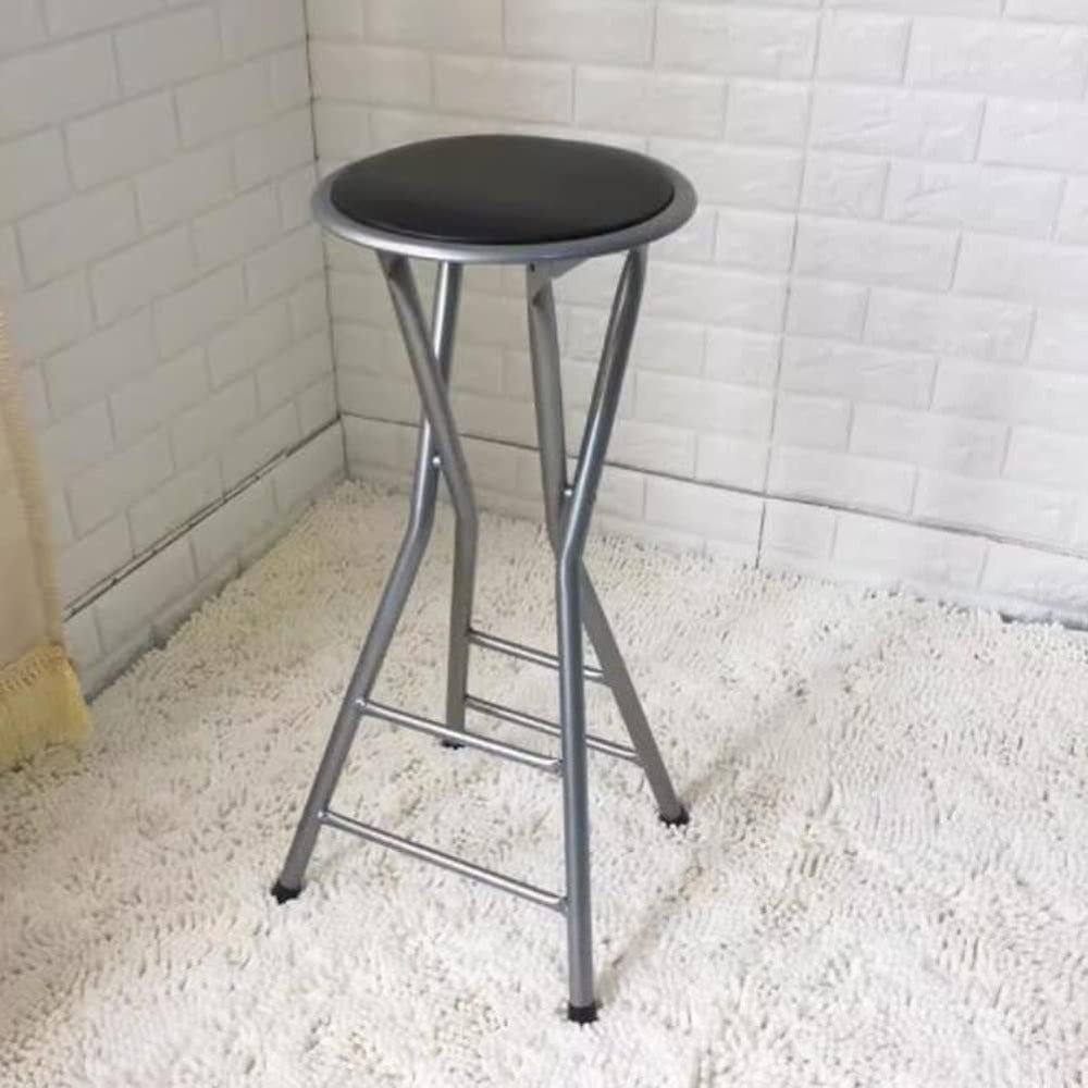28inch/70cm Counter Height Bar Stool,Backless Folding Chair with 300lbs Capac...