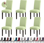 Chair Covers, Stretch Kitchen Chair Covers/Dining Room Chair Covers Set of 6, Removable Washable Dining Chair Slipcovers for Home, Hotel, Banquet