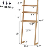Over The Toilet Storage Shelf Wood, 3-Tier Above Toilet Organizer Rack, Freestanding Above Toilet Shelf for Bathroom, Laundry, Space Saver, Natural Color.