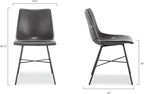 Poly and Bark Paxton Dining Chair, Set of 2 Grey