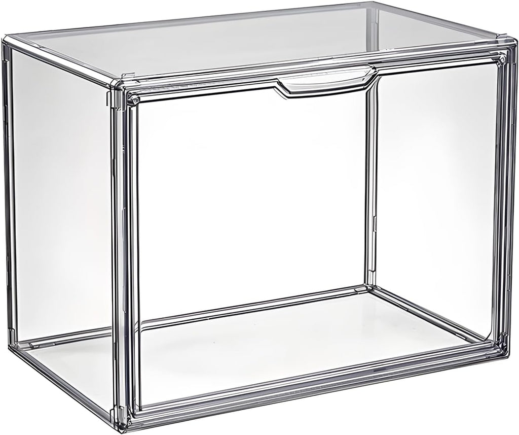 Clear Stackable Plastic Storage Bins with Lids, Large Gray Organizer Containers for Home, Kitchen & Closet Organization
