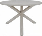 Peatuk Round Solid Wood Dining Table, Part of Dining Table Set, Mix and Match Table, Chair Sold Separately for Dining Room, Kitchen, Grey