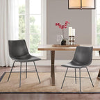 Poly and Bark Paxton Dining Chair, Set of 2 Grey