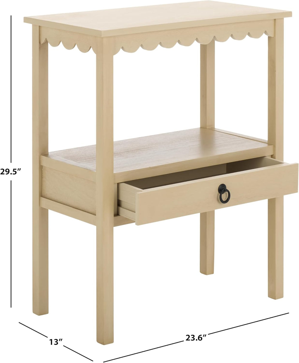 SAFAVIEH Home Collection Haven Natural Brown Low Drawer Accent Table