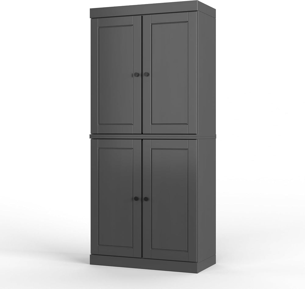 Palace Imports Solid Wood Kitchen Pantry - 71.5" H x 32" W Tall Sto...