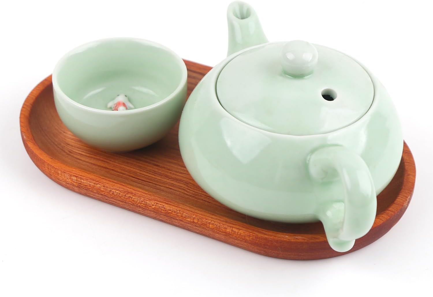 Oval Wood Ring Dish Small Jewelry Dish Holder Organizer 7.09 Inch | for Necklace Bracelet Display Wedding Decor Serving Dishes