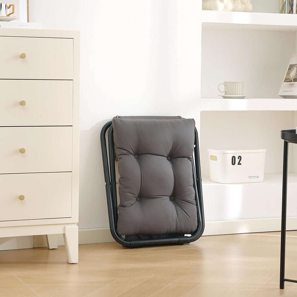 LITA Folding Upholstered Footrest with Straight & Square Shape,Small Otto...