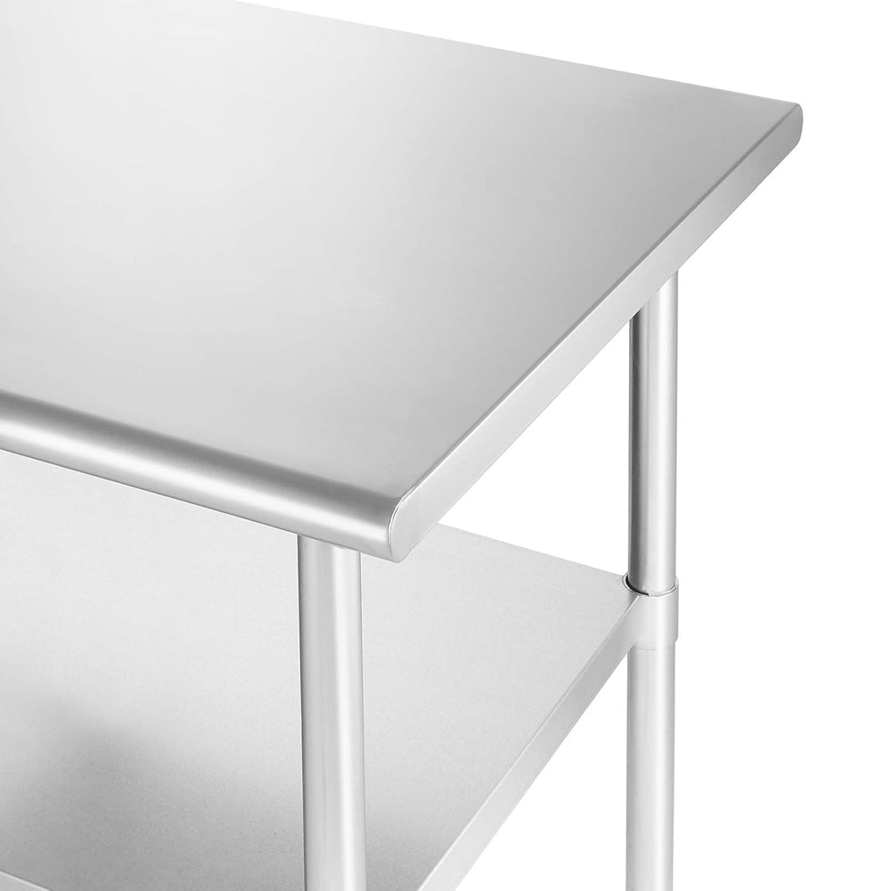 GRIDMANN NSF Stainless Steel Work & Prep Table 60 x 30 Inches with Caster...
