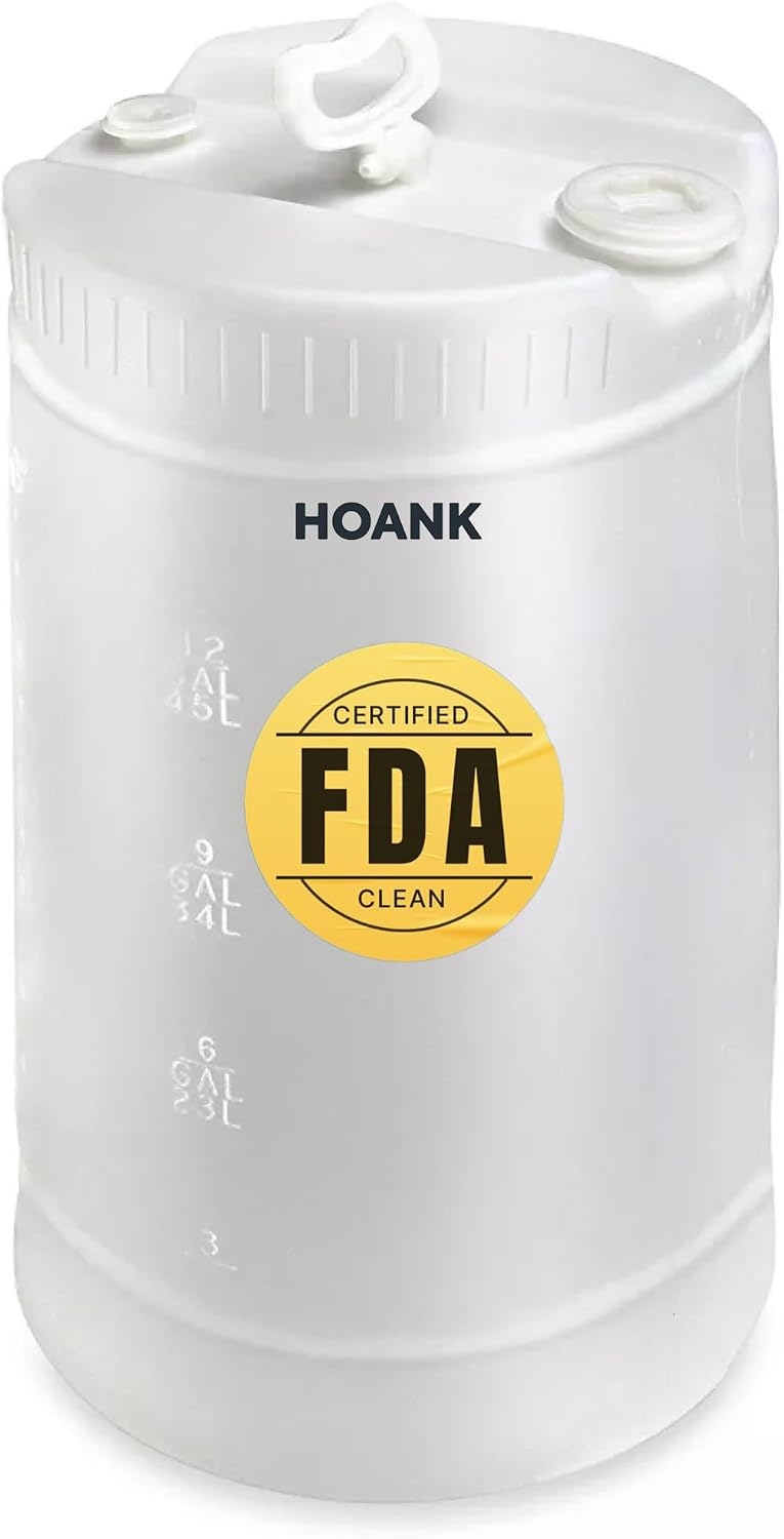 15 Gallon Drum | Tight Head Drum | Water Storage | Chemical Storage | 2"...