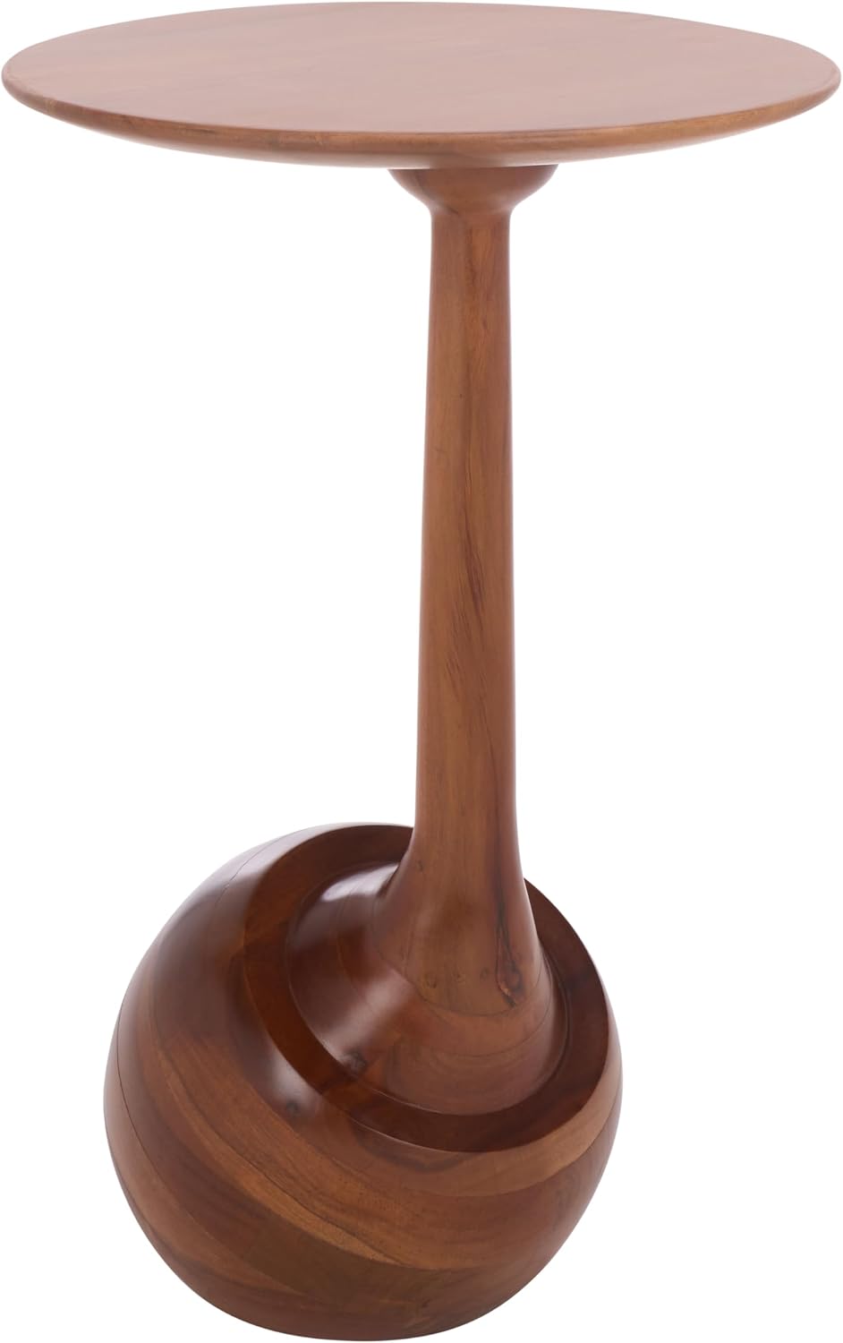 SAFAVIEH Home Collection - Irachi Solid Wood Accent Table with Sculptural Rou...