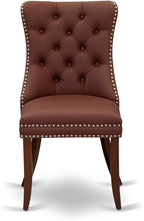 East West Furniture DODA7-MAH-26 7 Piece Dining Room Set Consists of a Rectangle Wooden Table with Butterfly Leaf and 6 Polyester Fabric Upholstered Chairs, 42x78 Inch, Mahogany