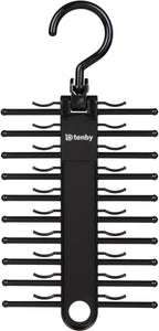 2-Pack Black Tie Rack, Organizer, Hanger, Holder - Affordable Ti.