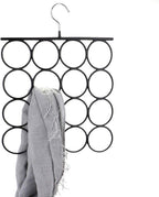 Tosnail 3 Pack Total 48 Rings Steel Non-Slip Tie Hanger Scarf Hangers Scarf Organizer Scarf Holder Legging Hanger Closet Space Saver