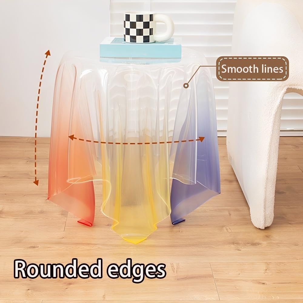 Acrylic Side Table and Nightstand, Clear Coffee Table, End Table,Transparent ...