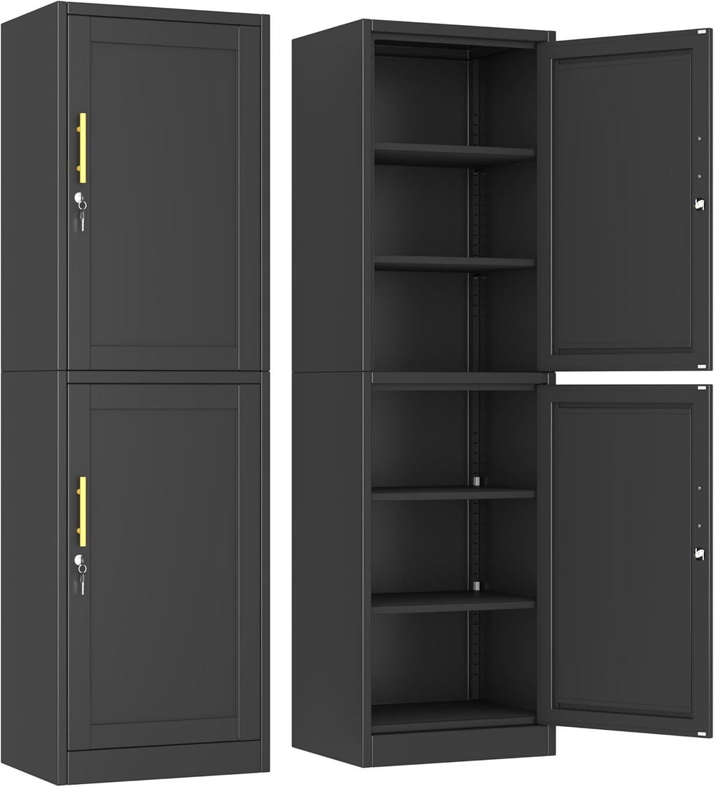 Ckzbx Metal Locker Tall Narrow Storage Cabinet, 67" H Locking Tool File ...
