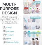 Over the Door Hanging Shoe Organizer, 24 Breathable Mesh Pockets, Closet Rack Storage Holder, Stay in Place Hooks Hang on Closets, Hanger Holds Up to 40 lbs for Shoes, Accessories, Gray