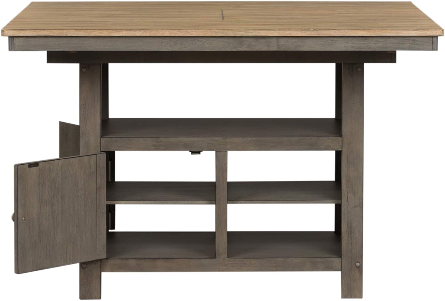 Liberty Furniture Industries Lindsey Farm Kitchen Island, W46 x D54 x H36, Light Gray