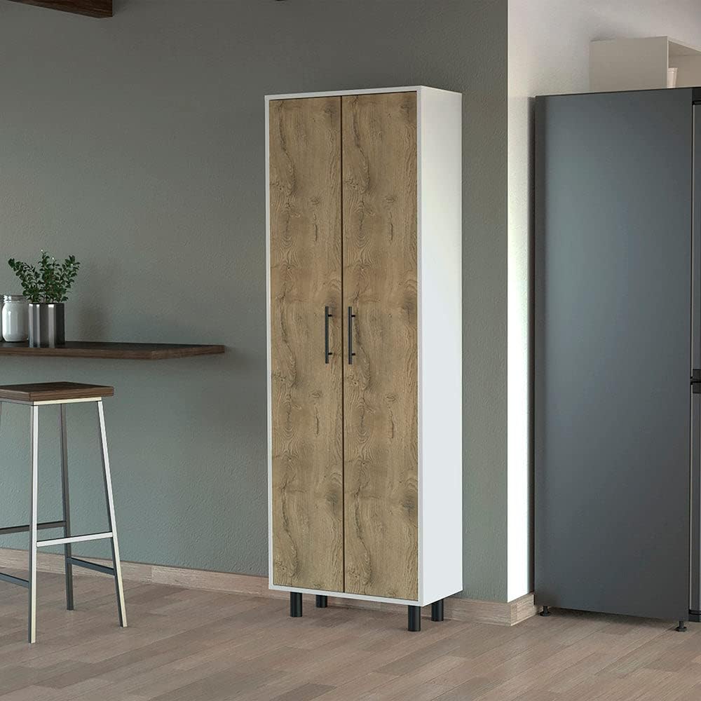Tall Pantry Cabinet,Cupboard Storage Organizer with 5-Shelf,Sideboard Buffet ...