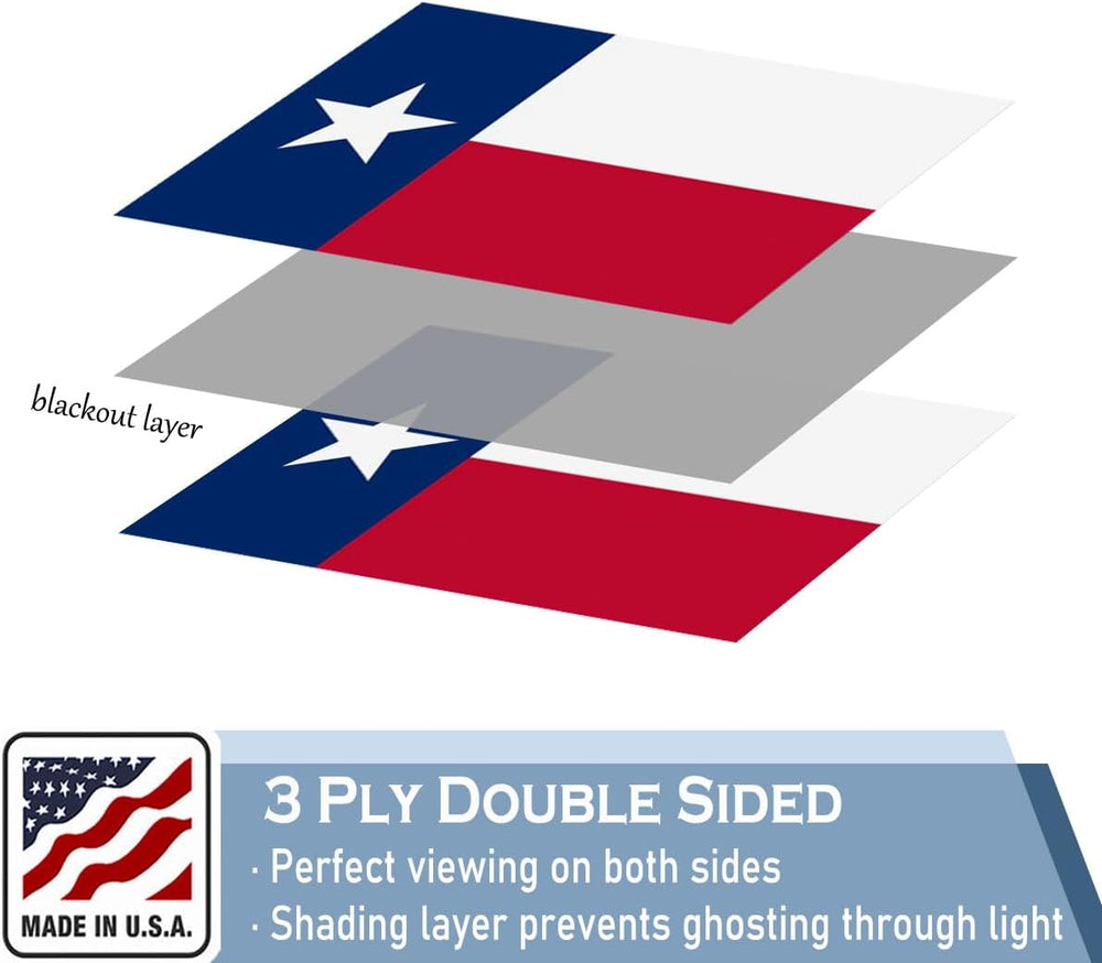 Texas State Flag 3x5 FT Made in The USA- Heavy Duty Vibrant Colors Double Sid...