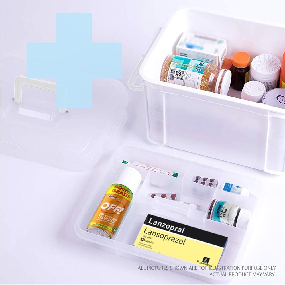 Deke Home - Portable First Aid & Medicine Organizer Box with Handle – Pla...