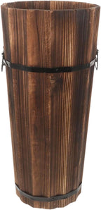 Wooden Umbrella Stand – Multi Functional Storage Box, Cane Holder, Divider Organizer | Compact Foyer Shelf, Elegant Wood Construction for Home Entryway Storage and Decor