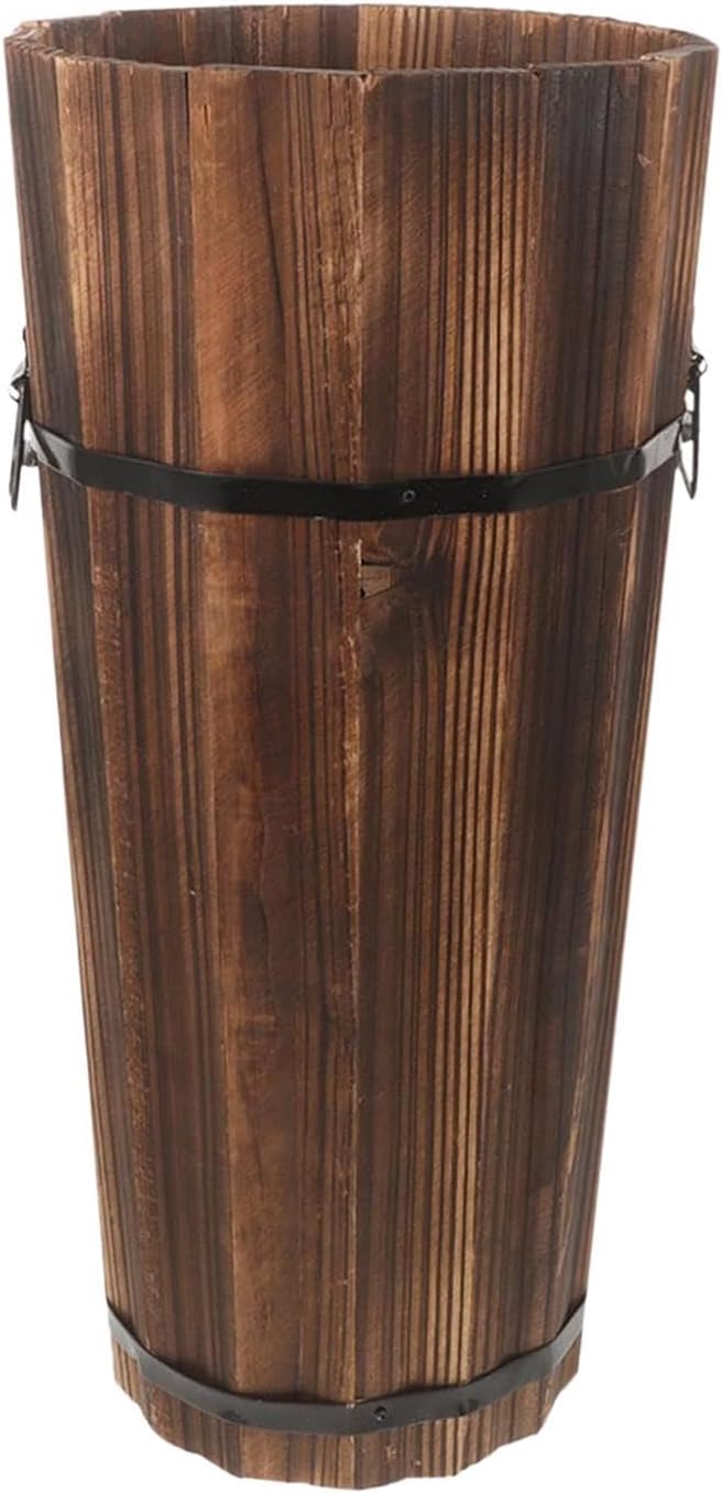 Wooden Umbrella Stand – Multi Functional Storage Box, Cane Holder, Divider Organizer | Compact Foyer Shelf, Elegant Wood Construction for Home Entryway Storage and Decor
