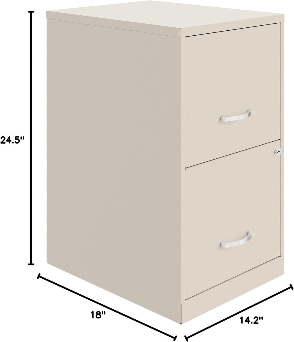 NuSparc 2 Drawer Locking Filing Cabinet | Pre-Assembled Steel Construction | ...