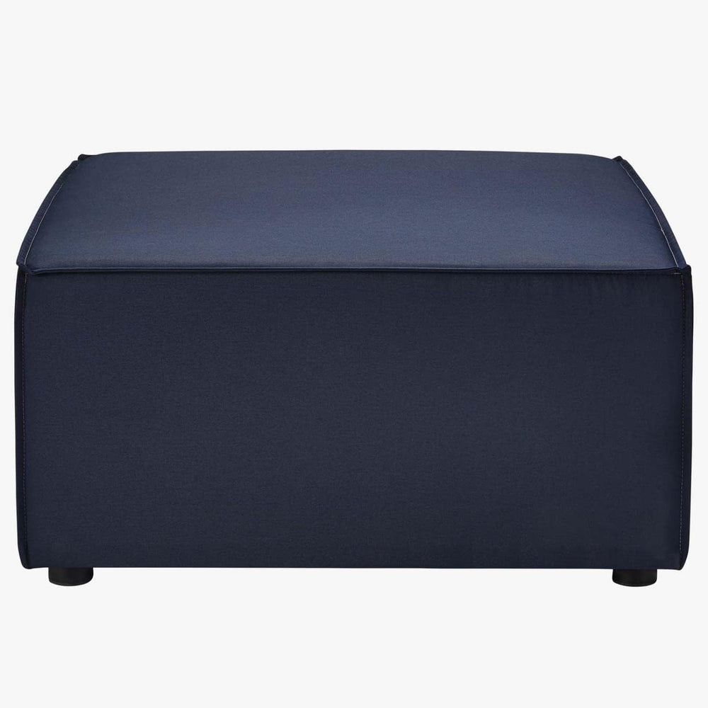 Modway EEI-4211-NAV Saybrook Patio Sectional Ottoman in Navy