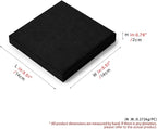 Oirlv Black Microfiber Jewelry Necklace Display Stand | Black Microfiber Display Bust, 5.51"X5.51"X0.79", Soft Protective Surface, Best for Bracelets