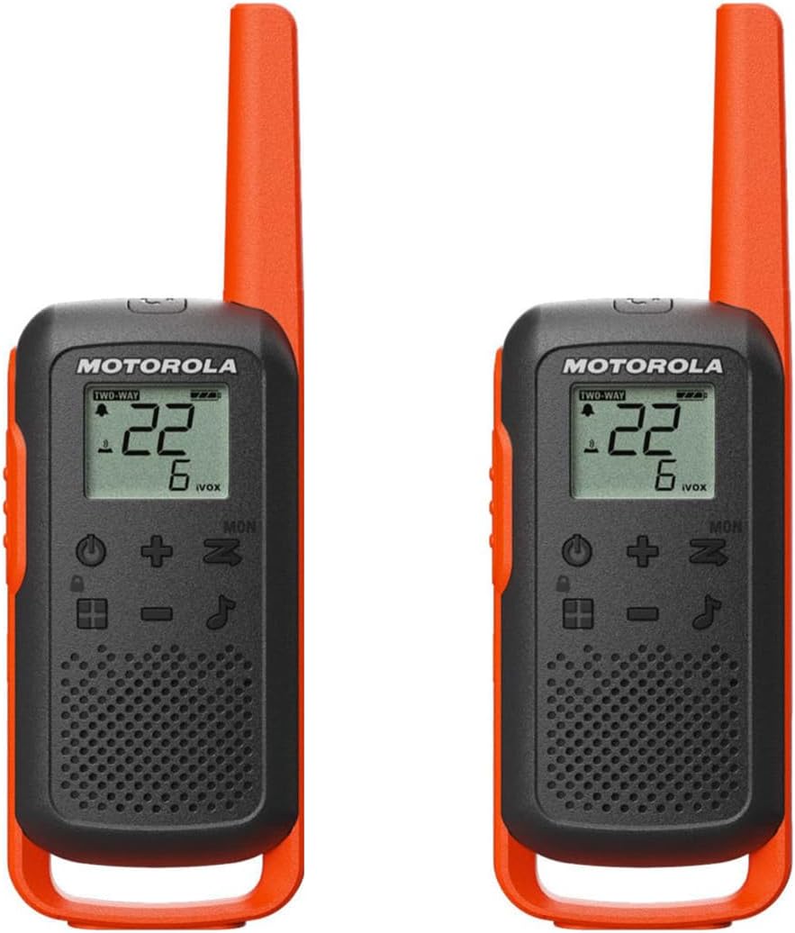 Motorola Talkabout T275 Two-Way Radios (2-Pack) – 25 Mile Range, Rechargeable...