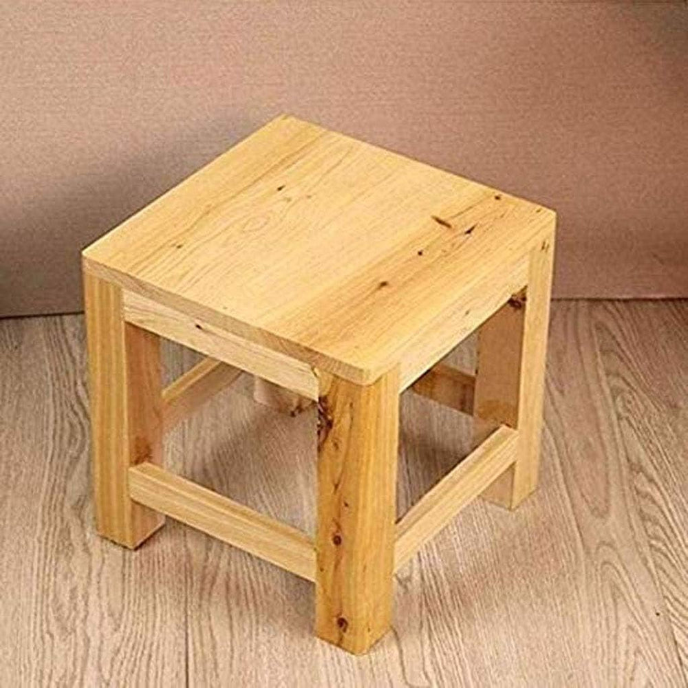 Footstool, Wooden Stool - Footstool Bathroom Non-Slip Light Footstool Coffee ...
