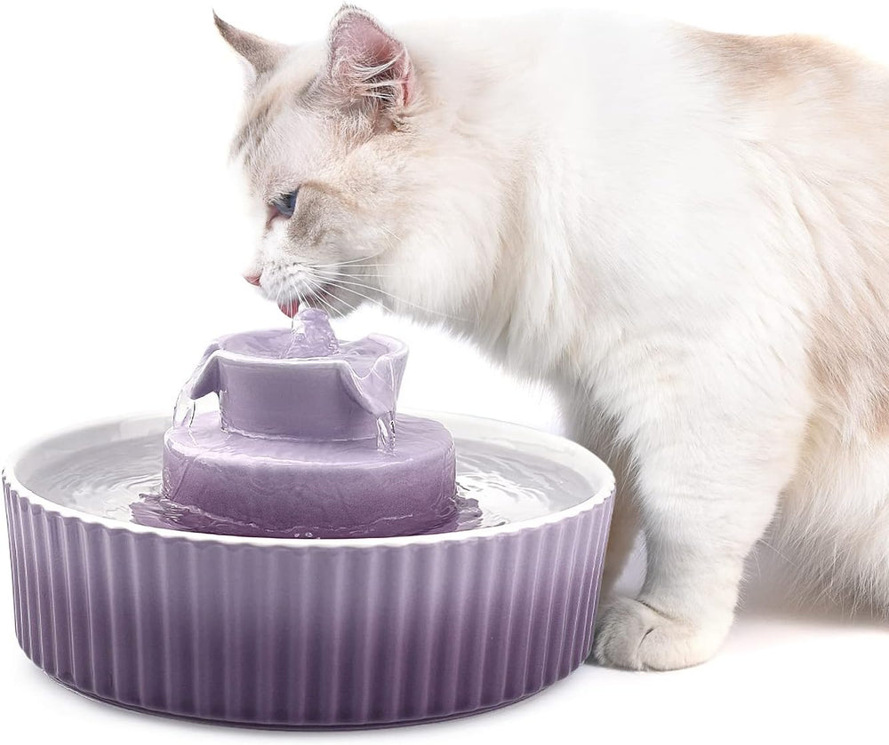 Cat Water Fountain: Cepheus Pet Drinking Fountain-2.1L/71oz Cat Fountain-Auto...