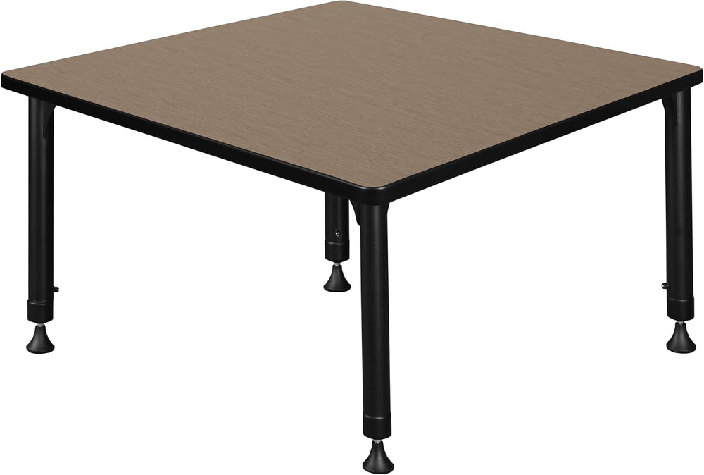 Regency Kee 42 in. Square Height Adjustable Classroom Activity Table- Noble O...