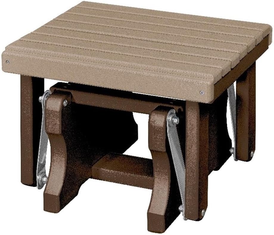 American Furniture Classics Gliding Ottoman in Weatherwood/Tudor Made in the USA