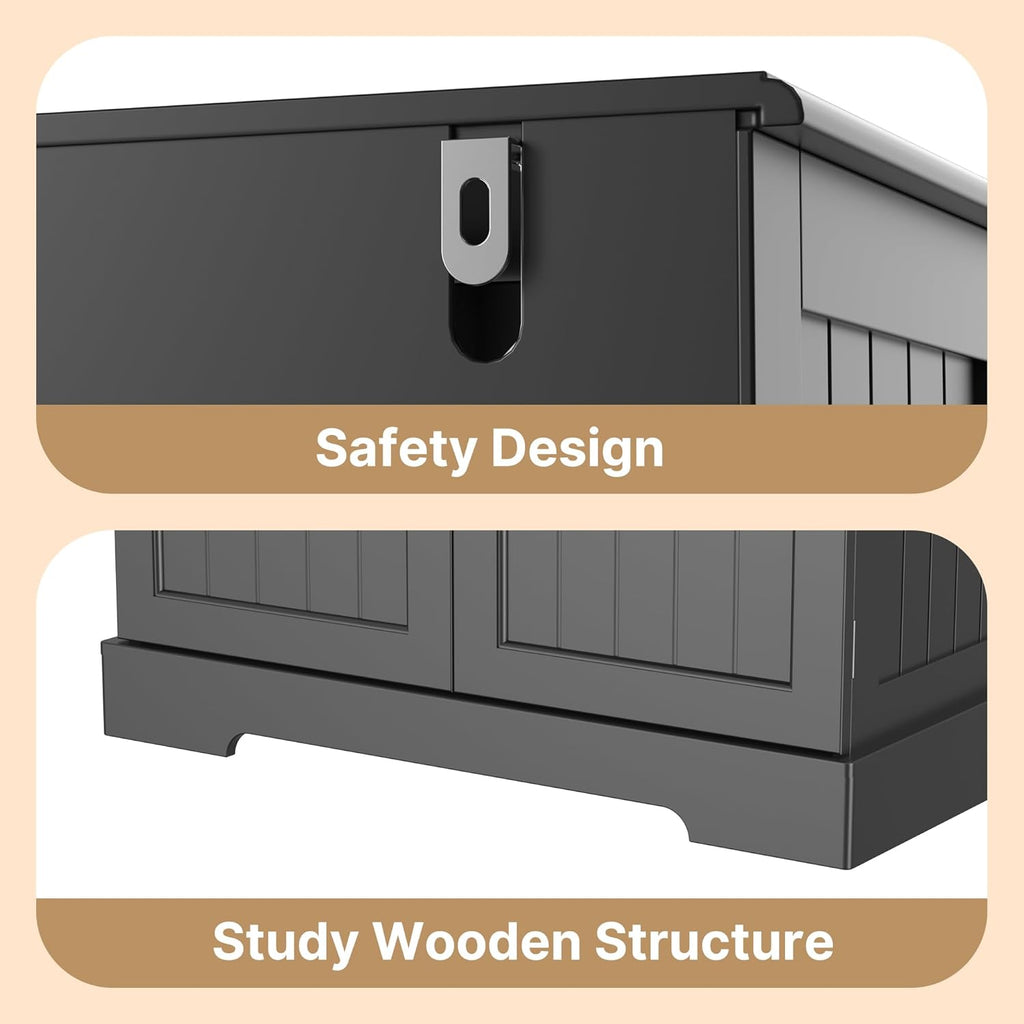 Gizoon 71" Tall Kitchen Pantry Cabinet with Doors and Adjustable Shelves, 5-Tier Multipurpose Pantry Storage Cabinet with Drawer Freestanding Organizer for Small Kitchen Bathroom Laundry Room, Black