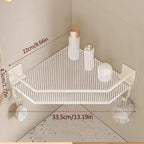 EVERZONE Shower Corner Caddy, 2 Pack 12" Brushed 304 Stainless Steel Organizer for Bathroom,Kitchen & Balcony, Floating Shower Wall Shelf Bath Basket Rack Heavy Duty 2 Pack (Gold,Acrylic)
