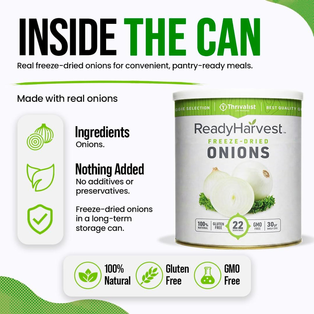 Ready Harvest Freeze-Dried Onions, #10 Can