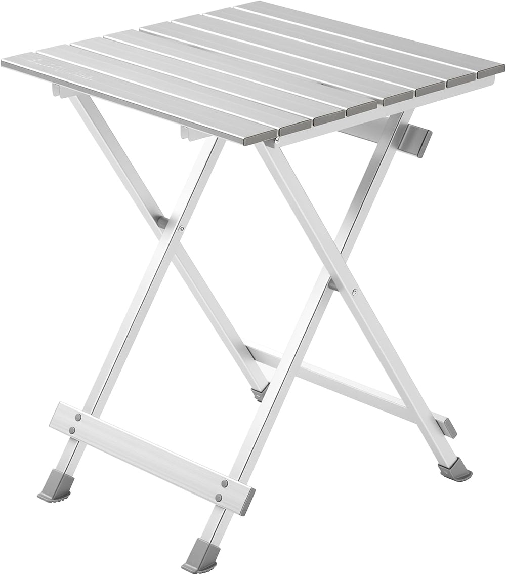 SUNNYFEEL Folding Camping Table - Lightweight Aluminum Portable Picnic Table ...