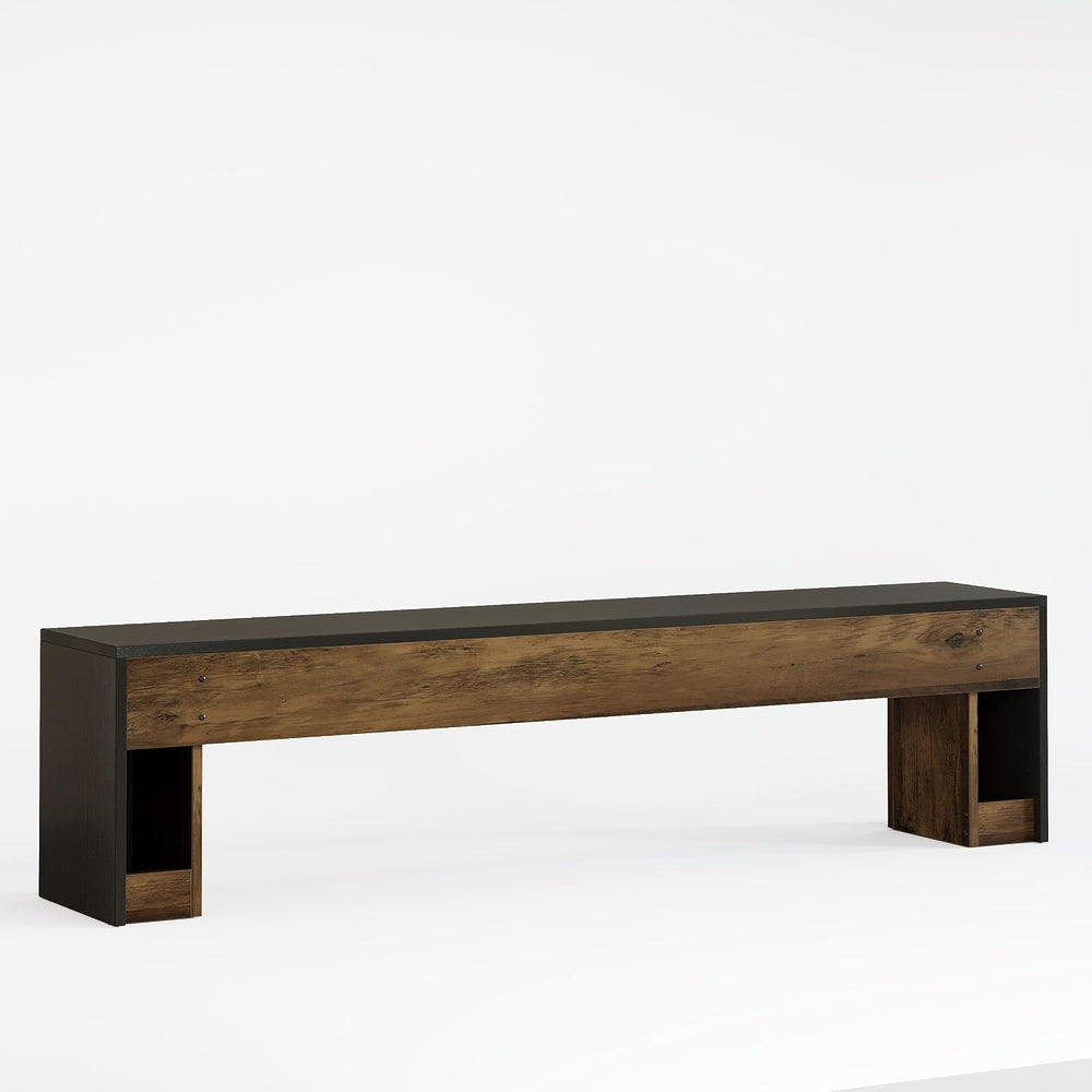 Tribesigns 71" Extra Long Rustic Entryway Bench, Modern Farmhouse Shoe B...