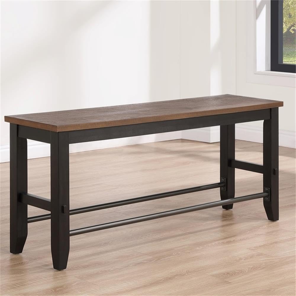 Steve Silver Company Bermuda Counter Bench, Gray