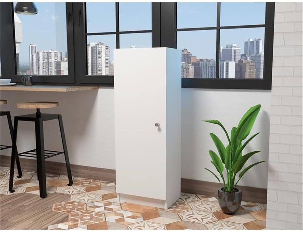 Tuhome Belleria Pantry Engineered Wood Pantries in White