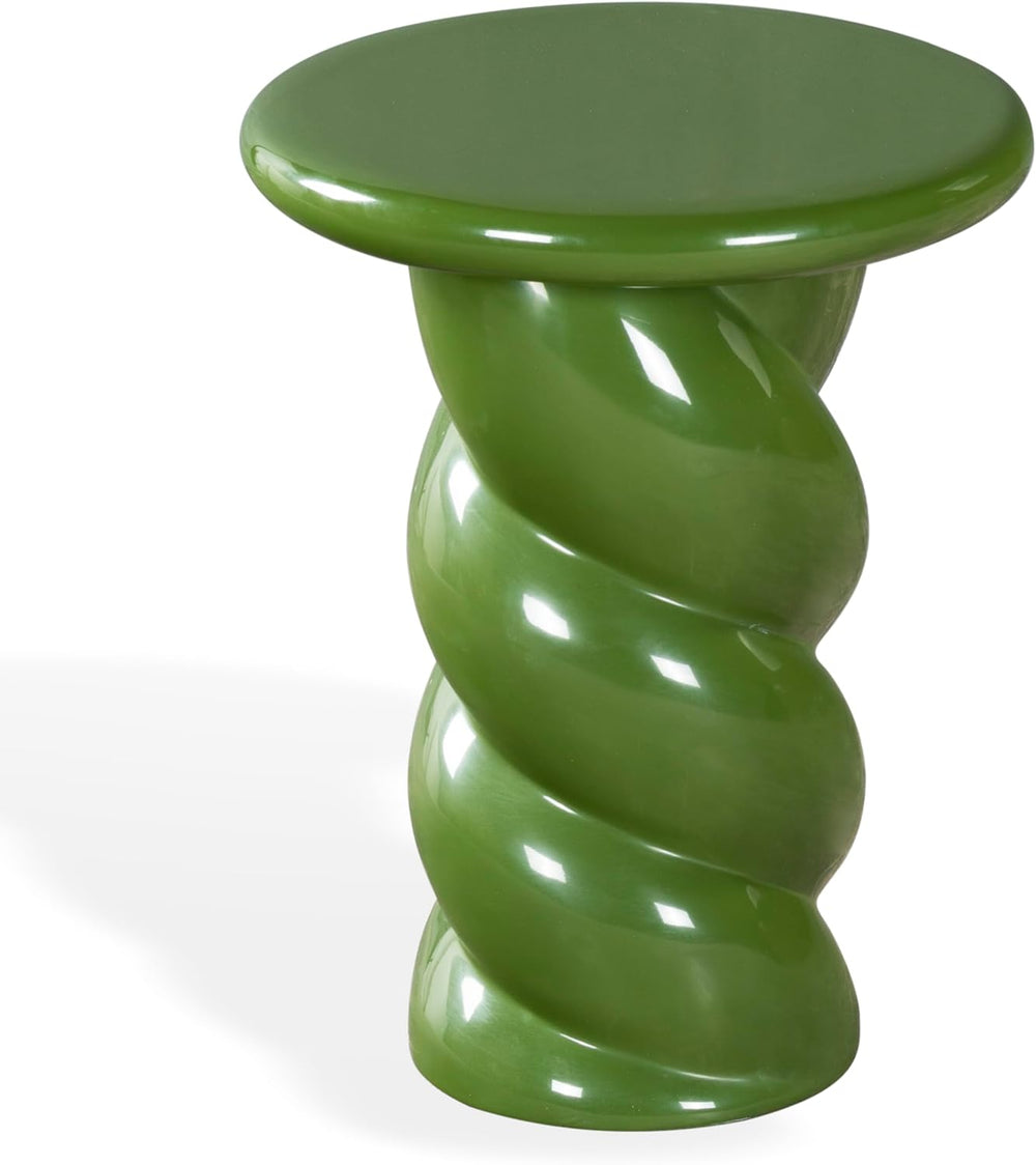 SAFAVIEH Couture Collection - Noelly Olive Green Concrete Accent Table, Conte...