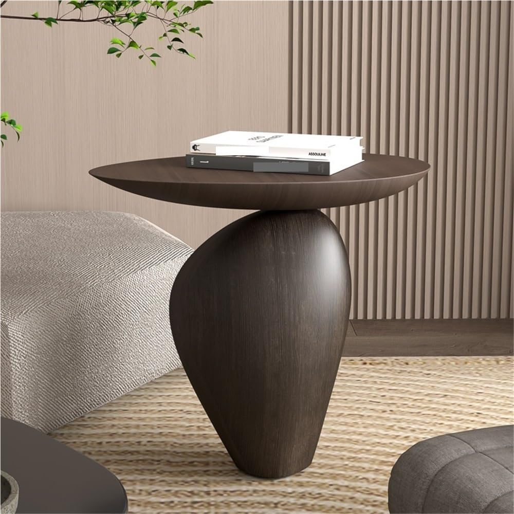 Fiberglass Side Table, Modern Small Coffee Table, Minimalist Accent Tables fo...