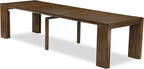 X12SI-008-04 - 13 Pieces Kitchen Dining Table Set includes an Extendable Rectangle Kitchen Table and 12 Dining Chairs, 39x120 Inch, Antique Walnut