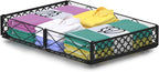NADAMOO Under Bed Storage with Wheels, 1 Pack Rolling Under Bed Storage Containers, Foldable Metal Under the Bed Organizer Bins for Bedroom Clothes Shoes Blankets