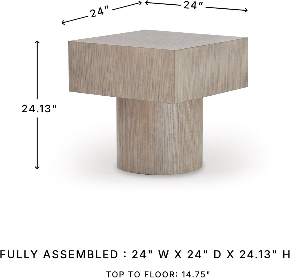 Signature Design By Ashley Jorielyn Contemporary Square End Table, Geometric ...